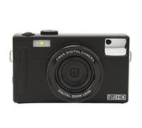 4K Digital Camera, 4X Zoom 56 Megapixel Vlogging Camera, 3.0 Inch Screen Compact Camera, Prevent Shake, With Fill Light, Suitable for Children Adult Beginners (Black)