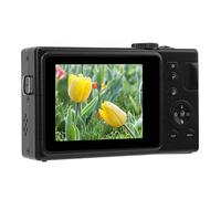 4K Digital Camera, 4X Zoom 56MP Dual IPS Screen Vlogging Camera with Video Light, Anti Shake Rechargeable Kids Camera, Gifts for Students Girls Boys (Black)