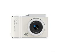 4K Digital Camera, 50MP Lightweight Digital Camera With Autofocus, 2.4Inch Display 8X Zoom For Beginner Photography And Video(White)