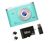 4K Digital Camera 6400W Pixeled 2.5in Screen Fill Light Enhances Low Light for Travel Photography Travel Camera