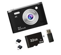 4K Digital Camera 6400W Pixeled 8X Zooming Featuring Night View Mode And 800mAh Rechargeable Battery For Outdoor Camera For Photography Enthusiasts