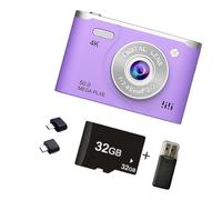 4K Digital Camera 6400W Pixeled 8X Zooming Featuring Night View Mode and 800mAh Rechargeable Battery for Outdoor Travel Camera