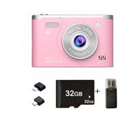 4K Digital Camera 6400W Pixeled 8X Zooming Featuring Night View Mode and 800mAh Rechargeable Battery for Outdoor Travel Camera