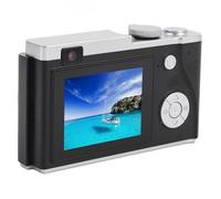 4K Digital Camera, 64MP 16X Zoom CCD Camera, 2.4 Inches IPS Screen Vlogging Camera USB C Charging for Kids Adults, Portable HD Anti Shake Digital Zoom Camera with Fill Light (No