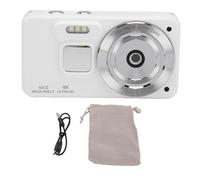 4K Digital Camera 64MP 18x Zoom Autofocus Anti Shake HD Video Vlogging Camera Compact Travel Camera for Teen Boy Girl Kids Student Photography Outdoor Adventure Portable Zinc (White)