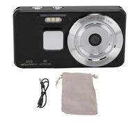 4K Digital Camera 64MP 18x Zoom Autofocus Anti Shake HD Video Vlogging Camera Compact Travel Camera for Teen Boy Girl Kids Student Photography Outdoor Adventure Portable Zinc (Black)