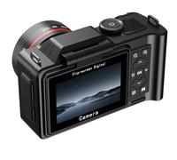 4K Digital Camera 64MP 18X Zoom Flip Screen Wifi Vlogging Camera For Travel Photography And Content Creation White