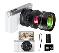 4K Digital Camera, 64MP Cameras for Photography with 16X Zoom & Autofocus, Vlogging Camera for YouTube Video with Wide Angle and Macro Lenses, Best Cameras for Content Creators