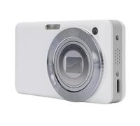 4K Digital Camera, 64MP HD 3 Inch Screen 10X Optical Zoom 2X Digital Zoom Autofocus WiFi Video Camera with Flash for Kid Student Children Teen Girl Boy, 1000mAh Battery (White)