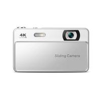 4K Digital Camera, 64MP HD Autofocus Retro Sliding Camera (White) | 2.8 Inch Screen, 16X Digital Zoom, 700mAh Battery, for Teens Adult Beginner