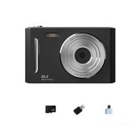 4K Digital Camera 64MP Photo Capture 8X Zoom 2.4 Inch IPS LCD Screen for Photography Practice and Remote Collaboration (Black 32G)