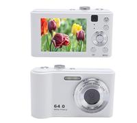 4K Digital Camera, Autofocus 64MP Vlogging Camera with 2.8 in Screen, 16X Digital Zoom Compact Travel Student Camera, for Travel Graduation Photography, Beginner (White)