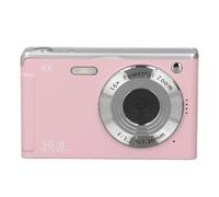 4K Digital Camera, Digital Point and Shoot Camera with 16X Zoom Anti Shake, 2.8 Inch LCD Screen, Support Face Recognition, AF Auto Focus, Mobile Flash Transfer (Pink)