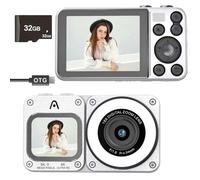 4K Digital Camera Dual screen &Beauty Lamp 64MP Autofocus 2.8'' Portable Apply To Vlog Featuring Time Lapse & Slow Motion & 20 Filters 32GB 2000mAh Ideal for Social Media Creators Beginner&Childen