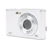 4K Digital Camera for Photography, 48MP Autofocus Vlogging Camera, 16X Digital Zoom Compact Point Shoot Camera with 2.8in IPS Screen, for Teens Beginner (White)