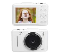 4K Digital Camera for Photography, 48MP Autofocus Vlogging Camera for YouTube, 16X Digital Zoom Compact Travel Video Camera with 2.8in IPS Screen (White)