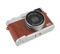 4K Digital Camera for Photography, 48MP Vlogging Camera for YouTube with 2.8inch Screen, Anti Shake 16X Digital Zoom Compact Video Camera for Travel Teens Adult (Brown)