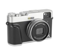 4K Digital Camera for Photography, 48MP Vlogging Camera, Retro Video Camera with 2.8 HD IPS Screen, 16X Digital Zoom, Anti Shake, Macro Shooting, Self Timer, NP-60 Battery (Black)