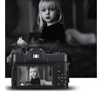 4K Digital Camera for Photography, 56MP Vlogging Camera, 3in IPS Touch Screen, Digital Point and Shoot Camera with 16X Zoom, Compact Travel Camera