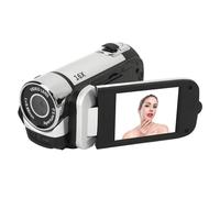 4K Digital Camera for Photography and Video, 2.4 Inch Rotatable Screen Camcorder,16X Zoom Video Recorder with Fill Light, Compact Camera for Travel (Silver)
