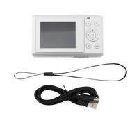 4K Digital Camera for Teens Kids, Compact Camera with 44MP 16X Digital Zoom, Autofocus Anti Shake Camera, 2.4 Inch Screen Portable Camera for Photography Travel Vlogging (White)