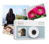 4K Digital Camera for Teens Students Beginners, 68MP 18X Zoom Retro Digital Camera with 2.8 Inch Screen, Upgrade Cheap Vintage Cam with Multiple Filters LED Fill Light (Light