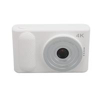 4K Digital Camera HD 48MP 16X Zoom Portable Micro SLR Camera with 2.4 Inch Screen for Travel Vlogging Photography (White)