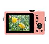 4K Digital Camera, Prevent Shake 4x Zoom 4K Vlogging Camera Selfie Dual Screen for Beginners for Kids for Outdoor for Home (Pink)