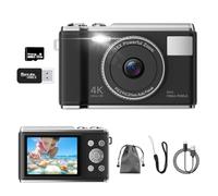 4K Digital Camera, Real 50MP Vlogging Camera with 32G TF Card, 16x Zoom, AF Auto Focus, Anti-Shake Display, 2.83 Inch LED Display, Flash, Camera