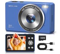 4K Digital Camera, VITALUXE FHD Kids Camera, Real 13MP 16x Zoom Autofocus, 2.83'' LCD Screen, Long Lasting, Compact Small Vintage Camera with 32G Card, Best Gift for Kids, Teens, Girl, Boy, Beginnger