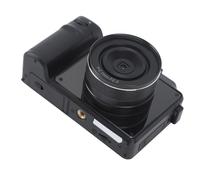 4K Digital Camera, Vlogging Camera, Selfies, AntiShake Dual Lens, 48 Megapixel for Friends Gathering (Black)