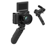 4K Digital Camera Vlogging,Travel Vlogging Digital Camera Computer - Turn Touch Screen, Anti-Shake Video Recorder, Remote Control, Live Streaming Equipment