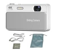 4K Digital Camera with 16X Zooming and Slide Cover Design with 2.8Inch Screen for Teens Adult Beginner Full Resolution Travel Camera