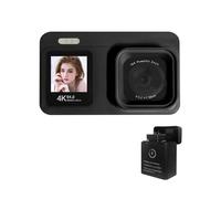 4K Digital Camera with 64MP Sensors Twin Screens 18x Zooming Rechargeable Battery for Students Travel Vlog Double Screen Digital Camera