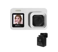 4K Digital Camera with 64MP Sensors Twin Screens 18x Zooming Rechargeable Battery for Students Travel Vlog Double Screen Digital Camera