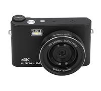 4K Digital Cameras for Photography, 64MP Vlogging Camera With18X Digital Zoom, Compact Camera with 3Inch IPS Screen, Portable Camera for Teens Students Seniors (Black)