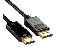 4K DisplayPort to HDMI 1M Cable, DisplayPort to HDMI Uni-Direction Cable Gold-Plated Cord for PC TV Monitor Projector Laptop and More(1M)