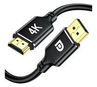 4K Displayport to HDMI Cable 2 Pack,Uni-Direction,4k@30Hz,2k@60Hz,1080p Full HD,1M DP(Source) to HDMI(Display) Cable,PVC Cord,Gold-Plated Plugs for Dell,NVIDIA,AMD,Lenovo,Monitor, Projector(1M)