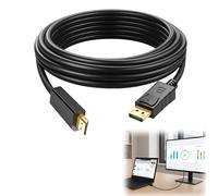 4K Displayport To HDMI Cable,Gold Plated DisplayPort (DP) To HDMI Cable Compatible,Projector, HDTV, Dell Laptop, HP, Asus And Other Brand (1.8M)