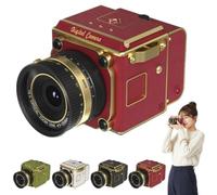 4K Dual-Lens Retro Digital Camera - 2026 Portable Mini Vlogging Camera, Retro Mini CCD Cameras, CCD Cameras with 16X Digital Zoom, Video Recording, OTG Share,for Beginners Content Creators (Red)