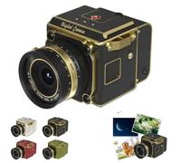 4K Dual-Lens Retro Digital Camera - Portable Mini Vlogging Camera, Retro Mini Ccd Cameras, CCD Cameras with 16X Digital Zoom, Video Recording,OTG Share,for Beginners Content Creators