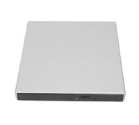 4K External USB Optical Drive with Dual USB Power CD DVD Burner for Laptops and Desktops Sturdy ABS Material (Black)