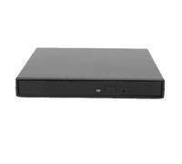 4K External USB Optical Drive with Dual USB Power CD DVD Burner for Laptops and Desktops Sturdy ABS Material (Silver)