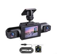4K for Dash Cam 360 Coverage Vehicle Recording System Dual Lens Front and Side - Motion Detection Loop Recording IPS Screen Auto Parking Monitor for Cars(Four Lenses)