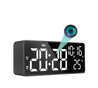4K FULL UHD Mini Hidden Camera in Clock WiFi Hidden Cameras Video Recorder Wireless IP Smart Guardian 5 in 1 Camera Indoor Home Security Monitoring Nanny Cam 140° Angle Night Vision/Motion Detection