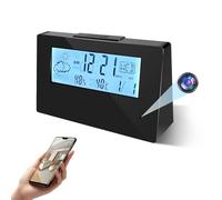 4K FULL UHD Mini Hidden Camera in Clock WiFi Hidden Cameras Video Recorder Wireless IP Smart Guardian 5 in 1 Camera Indoor Home Security Monitoring Nanny Cam 140° Angle Night Vision/Motion Detection