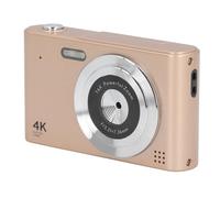 4K HD Camera 2.4 Inch Screen 48 MP Digital Camera for Photography Video Recording Travel, Supplementary Light, AF Focus Technology, Lithium Battery (Gold)