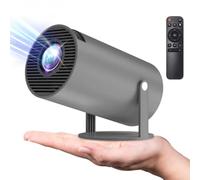 4K HD Mini Projector, Smart WiFi 2.4G/5G Android 11.0 Projector for Walls Ceilings, Auto Keystone Correction, 180 Angle Adjustable Home Projector, UK Plug (Black #1)