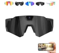 4K HD POV Baseball Glasses with Camera, 2026 Upgraded Baseball Glasses with Camera, Loop Recording, 2H Working Hours Suitable for Sport (B)