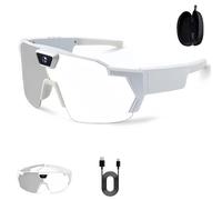 4K HD POV Sports Glasses with Camera, Baseball and Outdoor Activity Recording Glasses, Hands Free Recording, for running, Cycling and Hiking (Color-changing A)